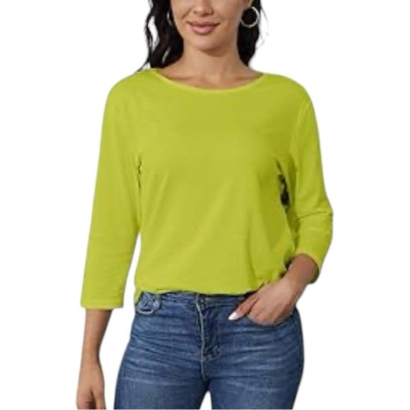 JONES NEW YORK SIGNATURE, WOMENS, 3/4 SLEEVE, BOATNECK TOP. SIZE XL - Picture 1 of 5